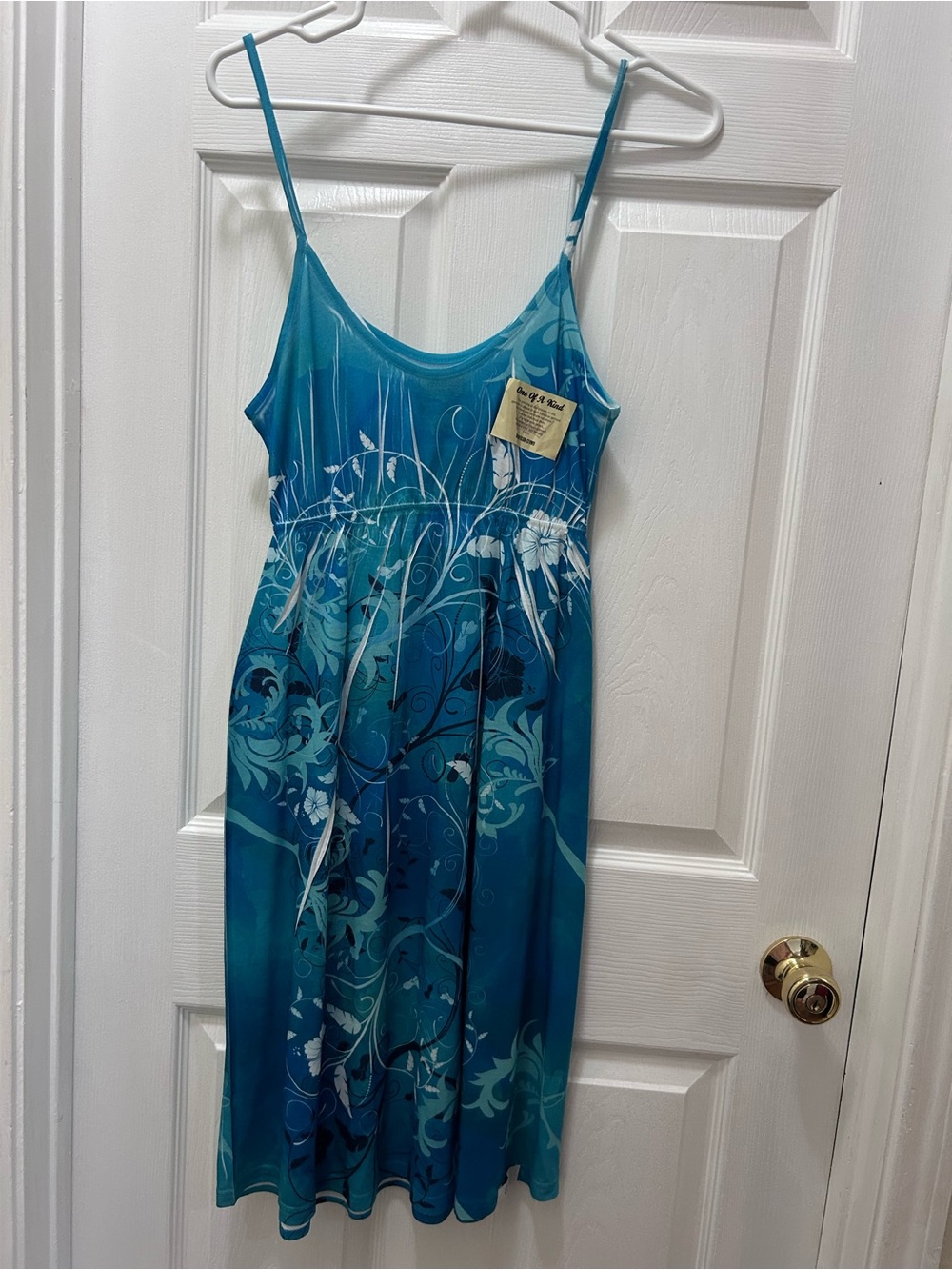 NWT American Crown “One of a Kind” Blue Floral Sundress